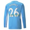 Maillot à Manches Longues Manchester City Riyad Mahrez 26 Domicile 2021-22 Pour Homme